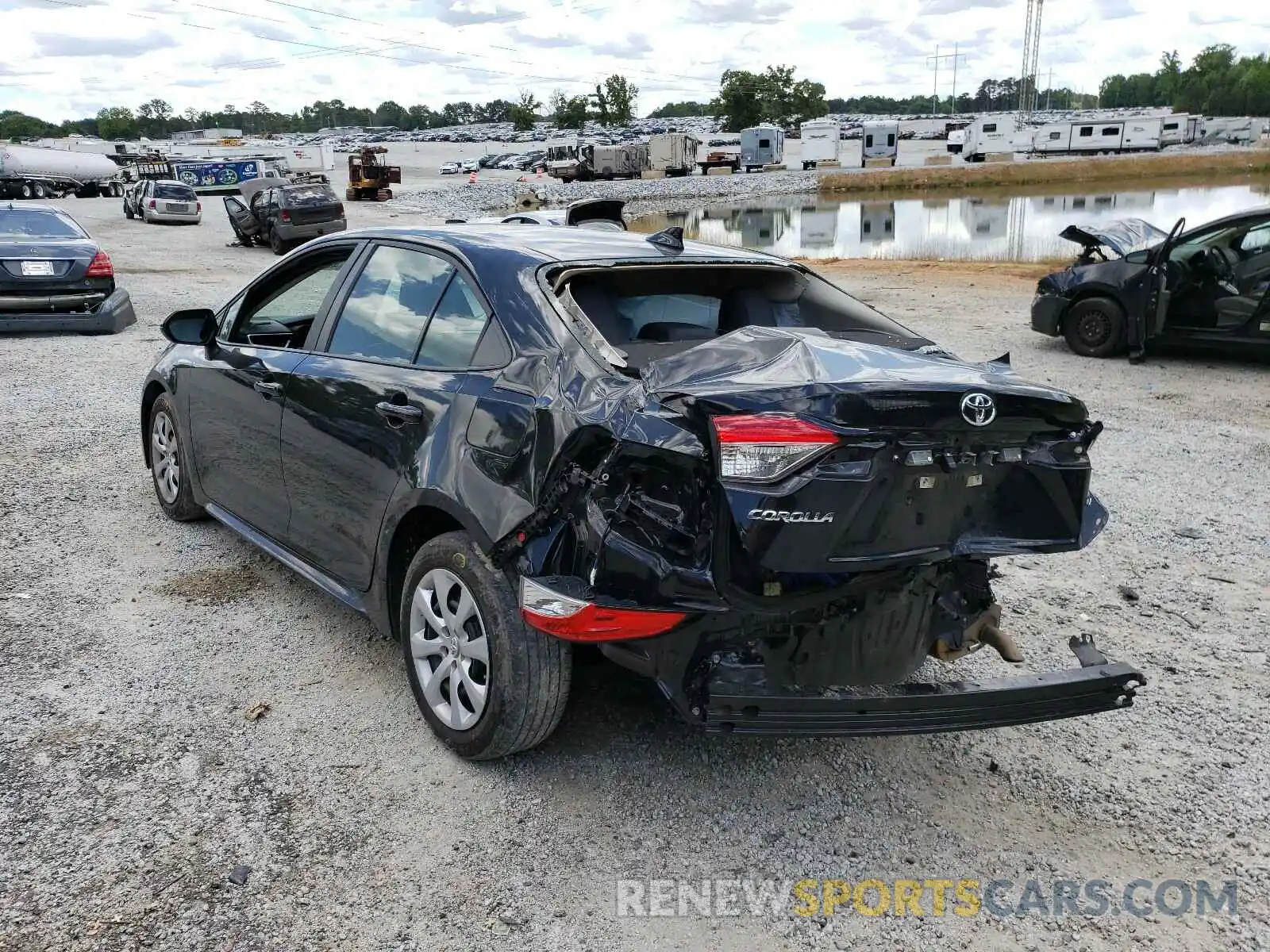 3 Photograph of a damaged car 5YFEPRAE7LP091794 TOYOTA COROLLA 2020