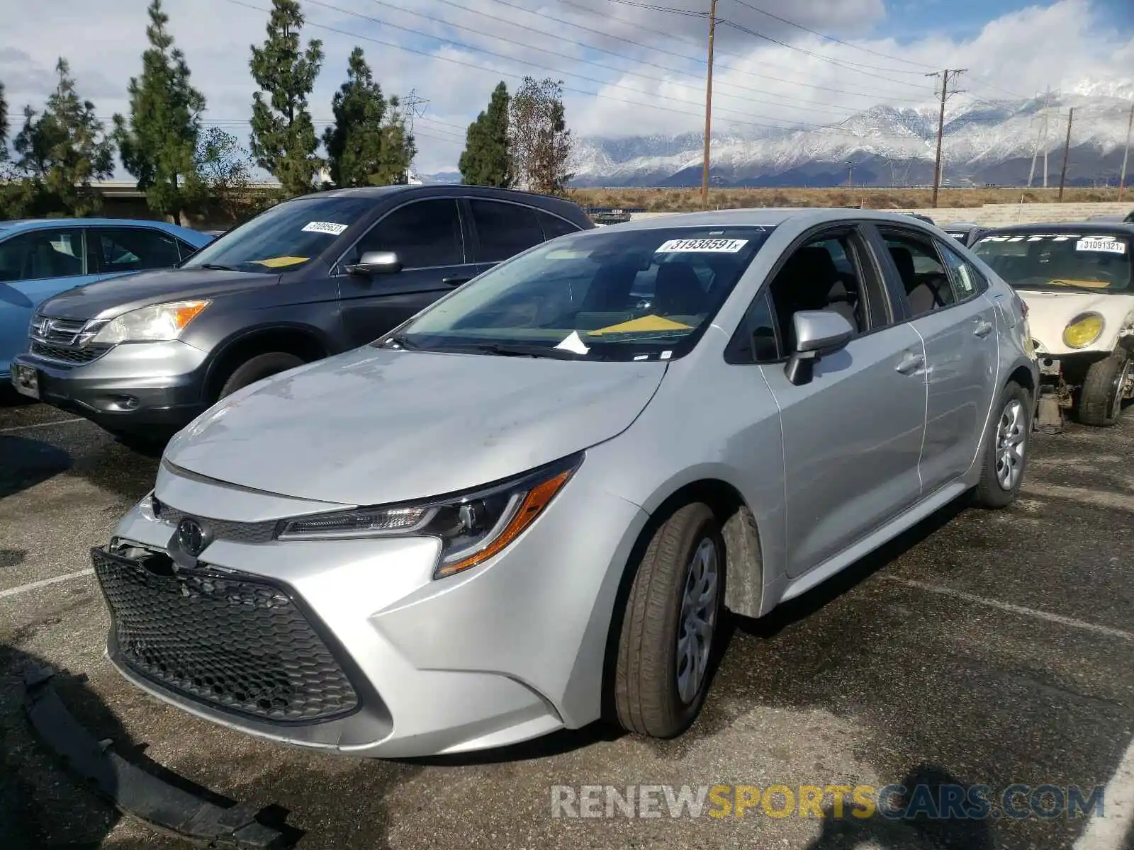 2 Photograph of a damaged car 5YFEPRAE7LP096784 TOYOTA COROLLA 2020