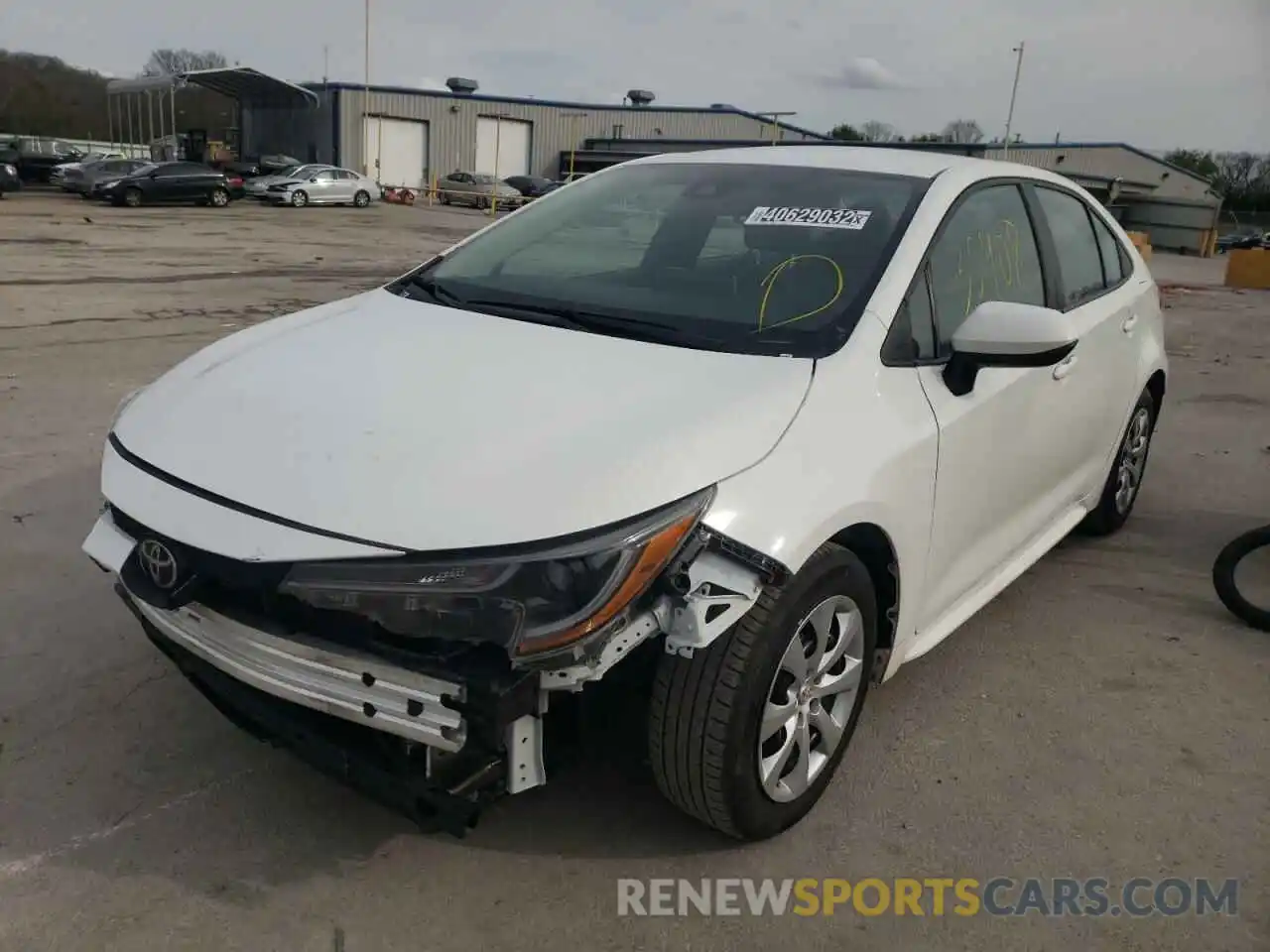 2 Photograph of a damaged car 5YFEPRAE7LP096834 TOYOTA COROLLA 2020