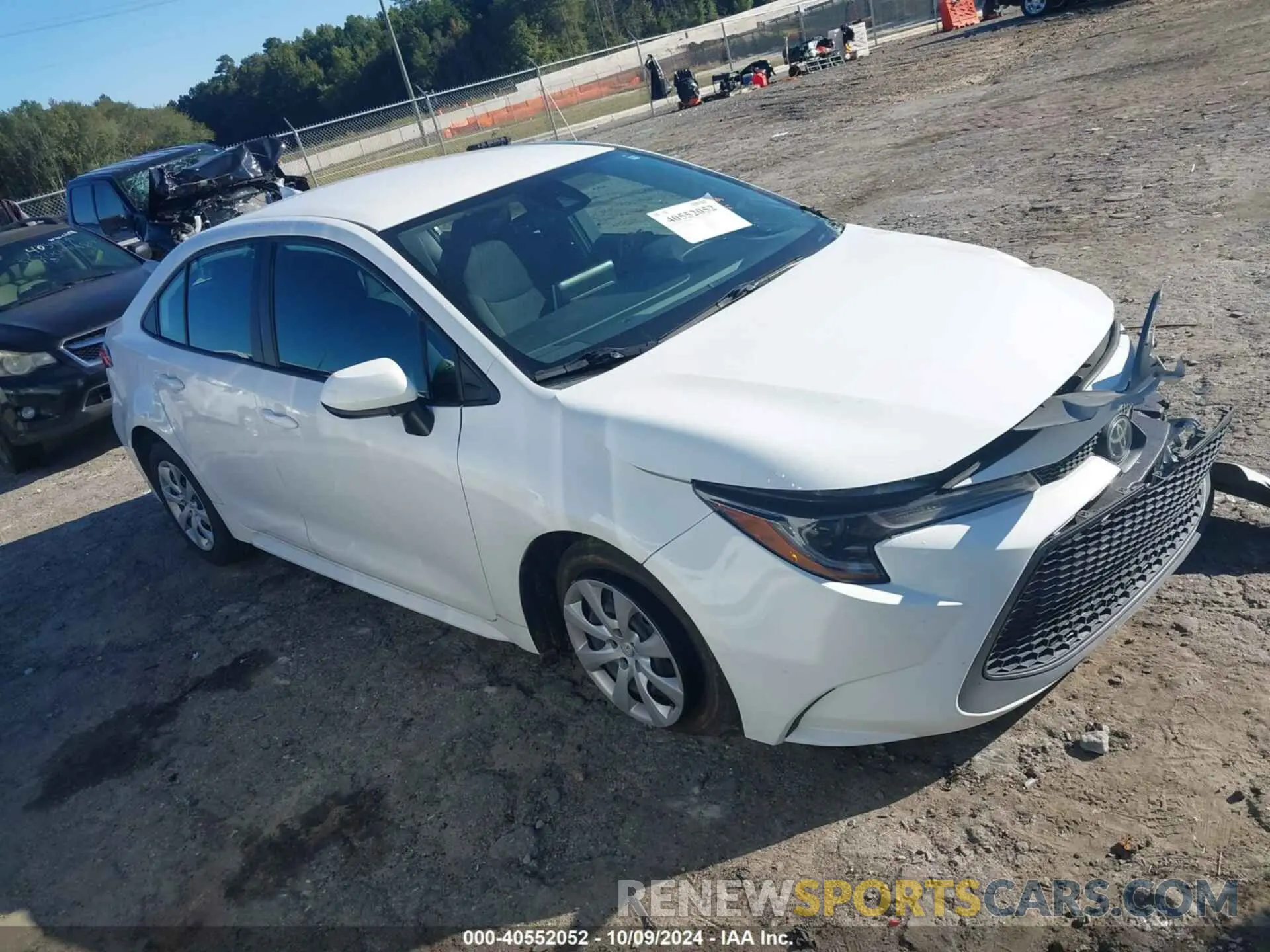 1 Photograph of a damaged car 5YFEPRAE7LP098583 TOYOTA COROLLA 2020