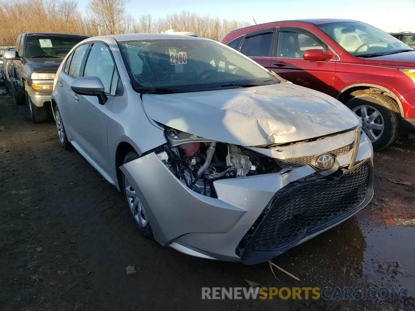 1 Photograph of a damaged car 5YFEPRAE7LP099636 TOYOTA COROLLA 2020