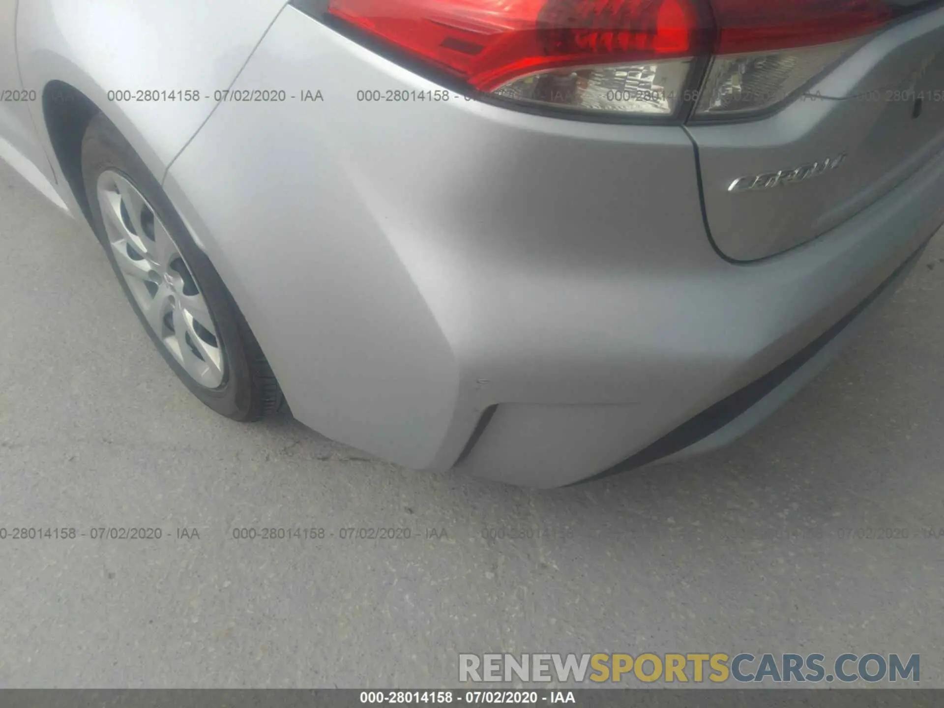 6 Photograph of a damaged car 5YFEPRAE7LP105600 TOYOTA COROLLA 2020