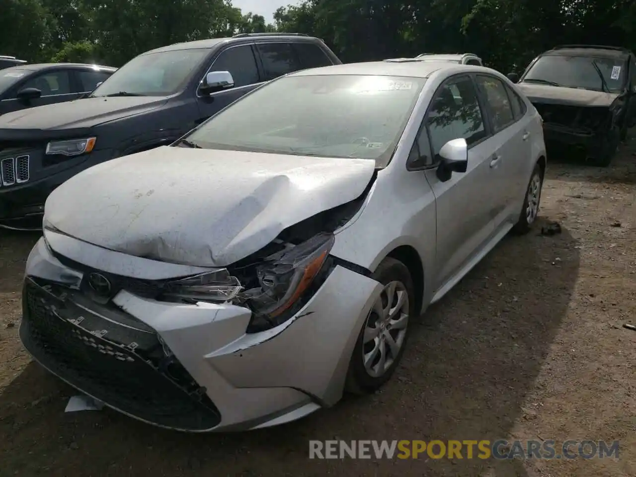 2 Photograph of a damaged car 5YFEPRAE7LP109047 TOYOTA COROLLA 2020