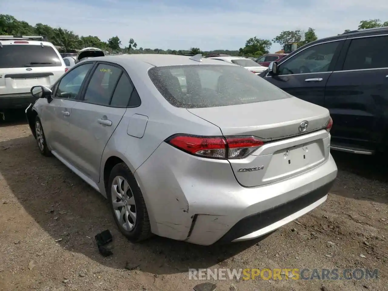 3 Photograph of a damaged car 5YFEPRAE7LP109047 TOYOTA COROLLA 2020