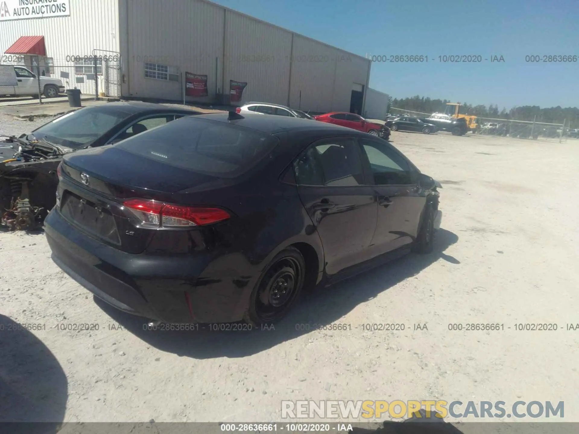 4 Photograph of a damaged car 5YFEPRAE7LP111204 TOYOTA COROLLA 2020