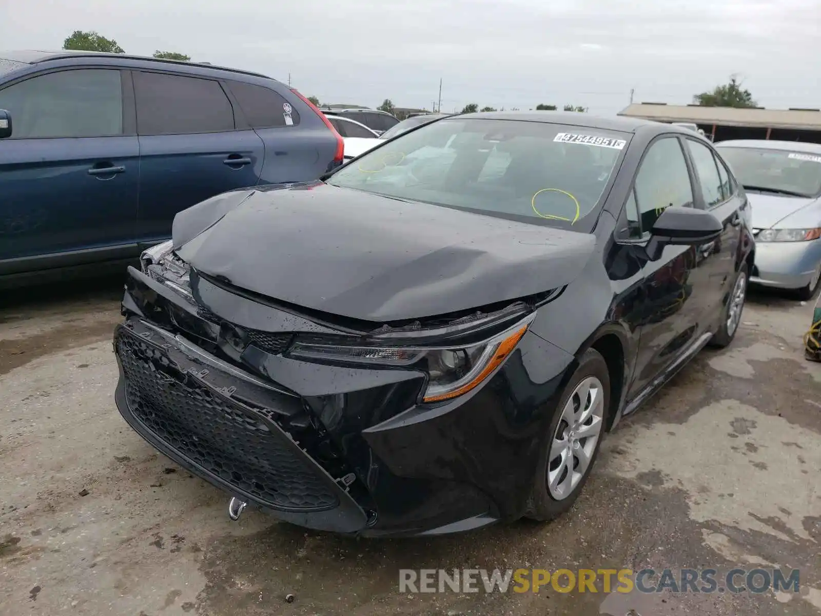 2 Photograph of a damaged car 5YFEPRAE7LP118797 TOYOTA COROLLA 2020