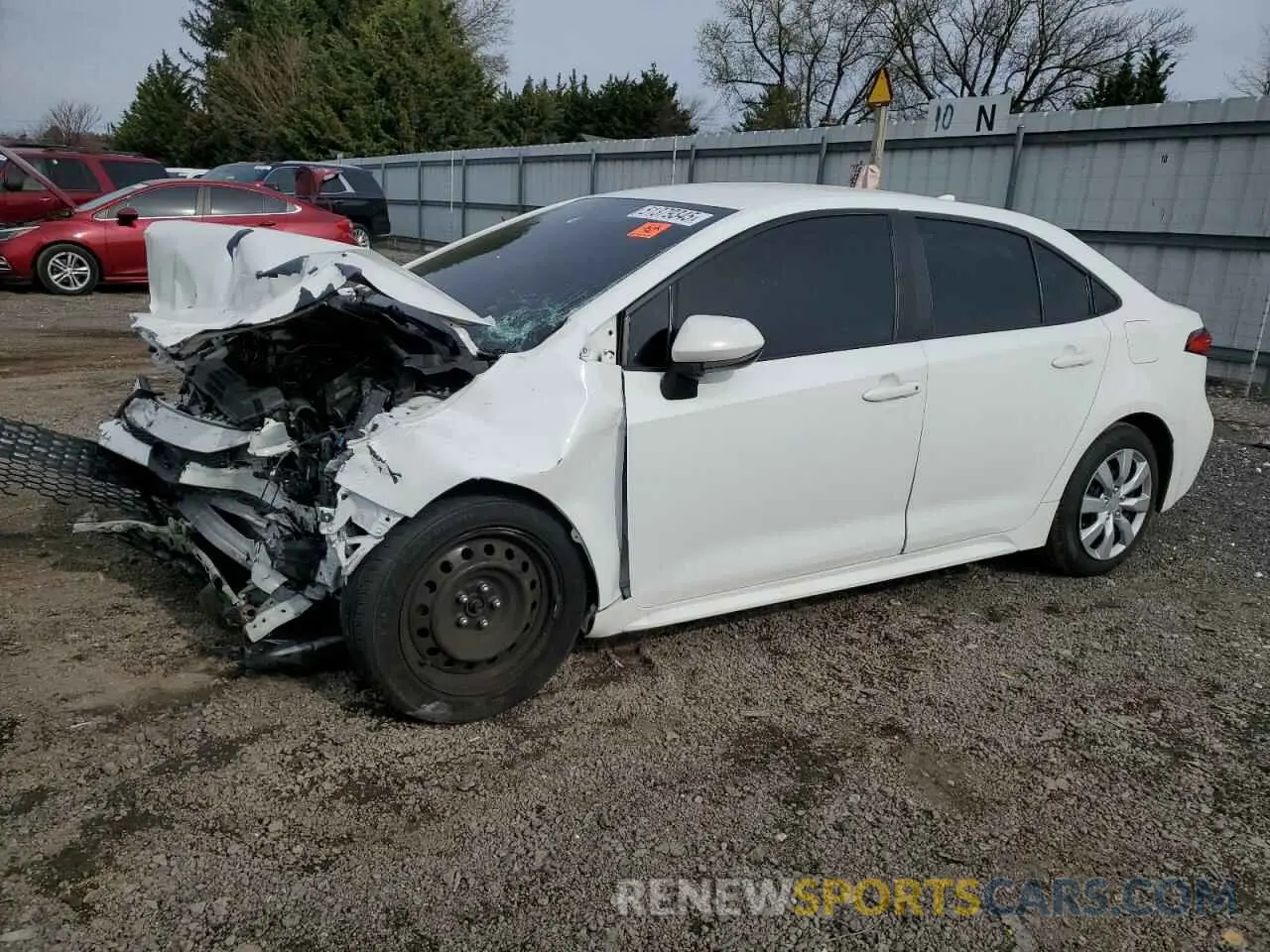 1 Photograph of a damaged car 5YFEPRAE7LP121960 TOYOTA COROLLA 2020