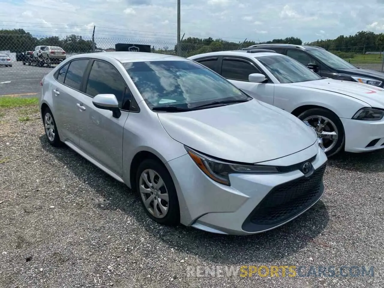 1 Photograph of a damaged car 5YFEPRAE7LP133302 TOYOTA COROLLA 2020
