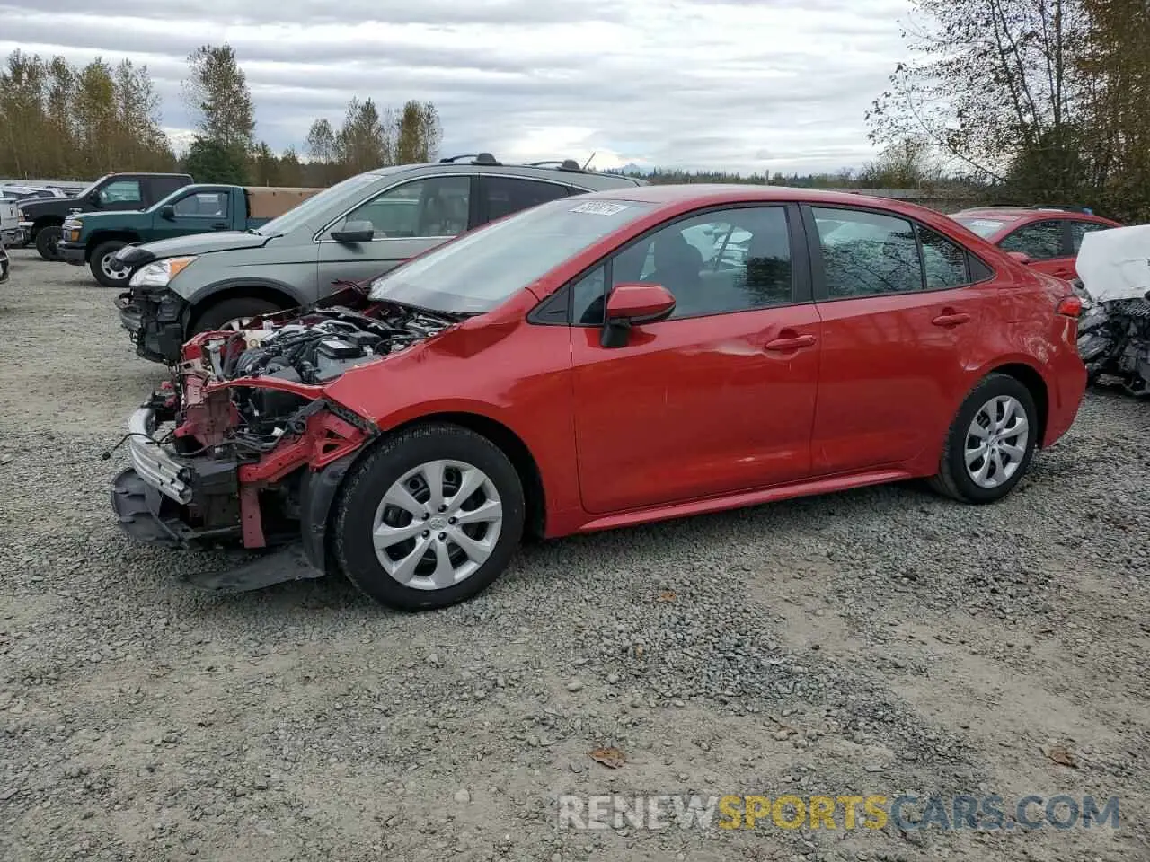 1 Photograph of a damaged car 5YFEPRAE7LP135938 TOYOTA COROLLA 2020