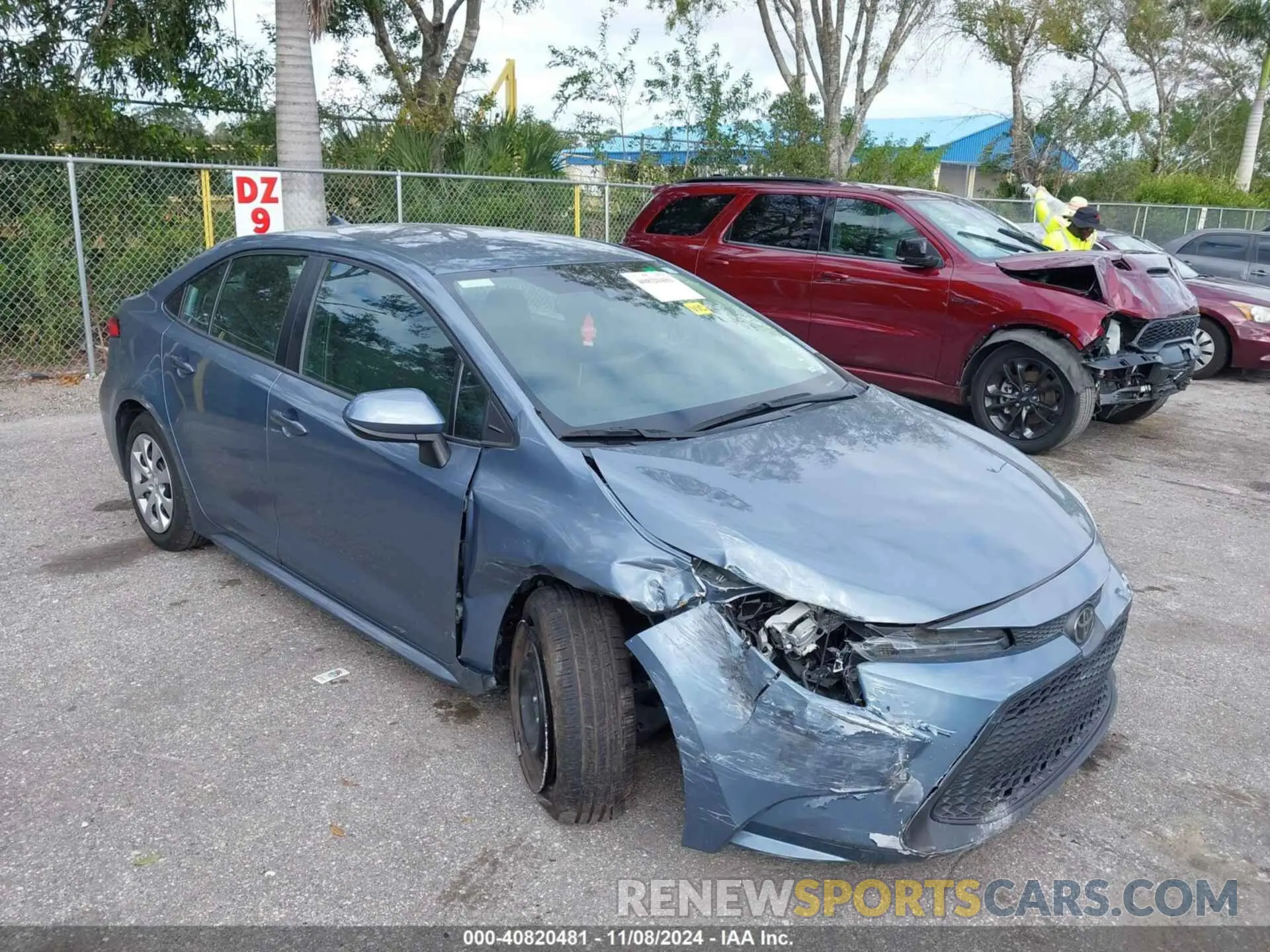 1 Photograph of a damaged car 5YFEPRAE7LP139973 TOYOTA COROLLA 2020