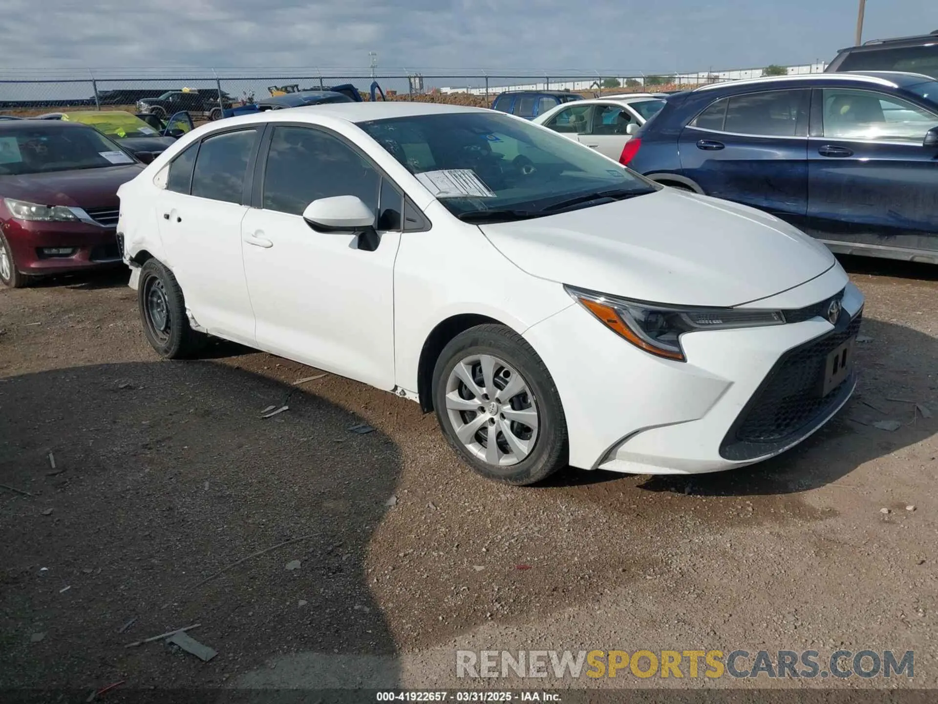 1 Photograph of a damaged car 5YFEPRAE7LP140170 TOYOTA COROLLA 2020