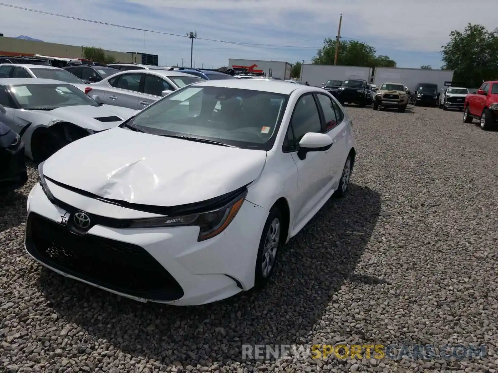 2 Photograph of a damaged car 5YFEPRAE8LP021382 TOYOTA COROLLA 2020