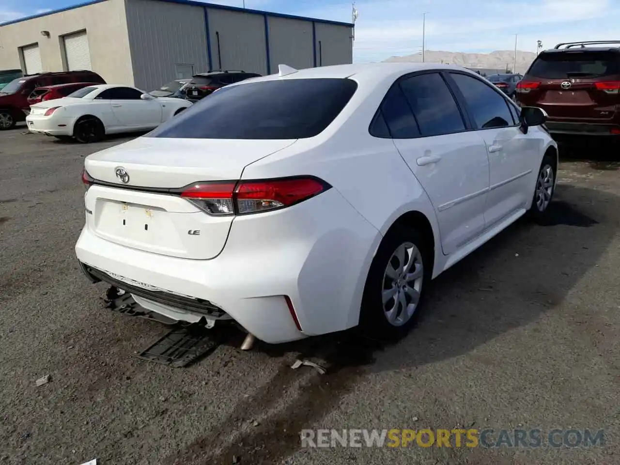 4 Photograph of a damaged car 5YFEPRAE8LP055256 TOYOTA COROLLA 2020