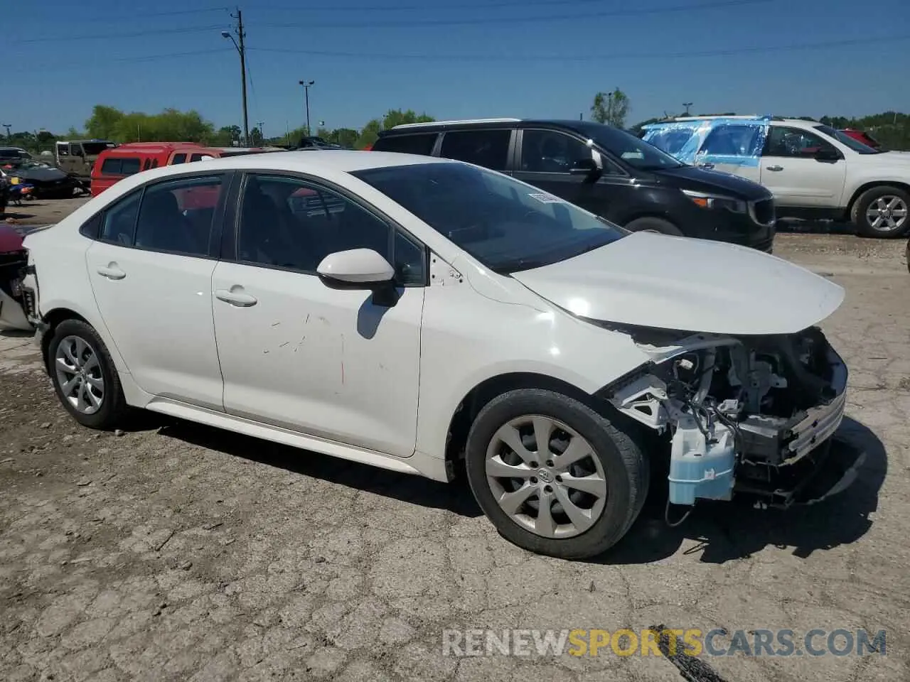 4 Photograph of a damaged car 5YFEPRAE8LP056746 TOYOTA COROLLA 2020
