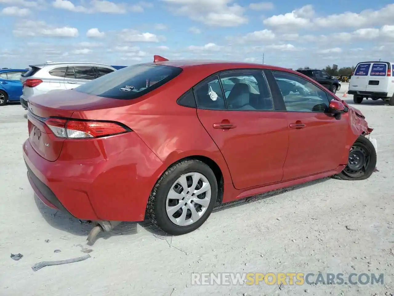 3 Photograph of a damaged car 5YFEPRAE8LP058447 TOYOTA COROLLA 2020