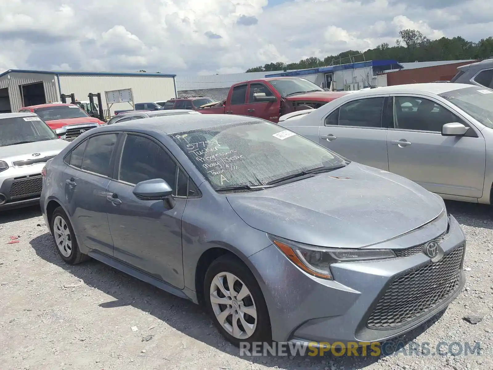 1 Photograph of a damaged car 5YFEPRAE8LP059548 TOYOTA COROLLA 2020