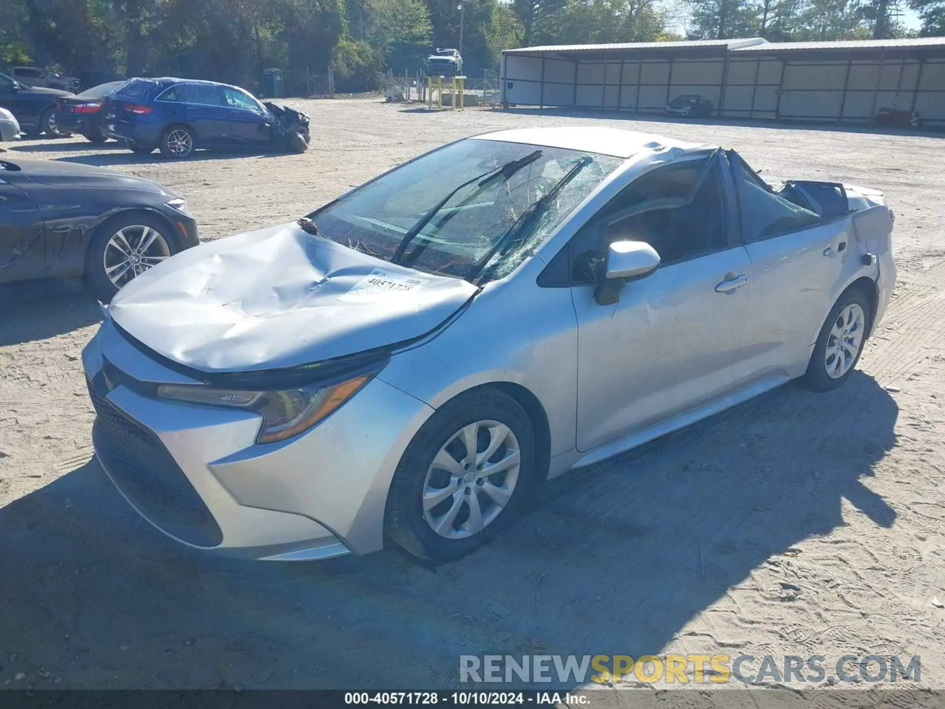 2 Photograph of a damaged car 5YFEPRAE8LP063552 TOYOTA COROLLA 2020
