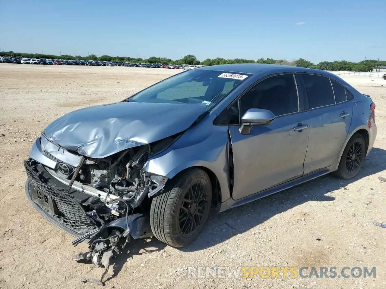 1 Photograph of a damaged car 5YFEPRAE8LP073949 TOYOTA COROLLA 2020