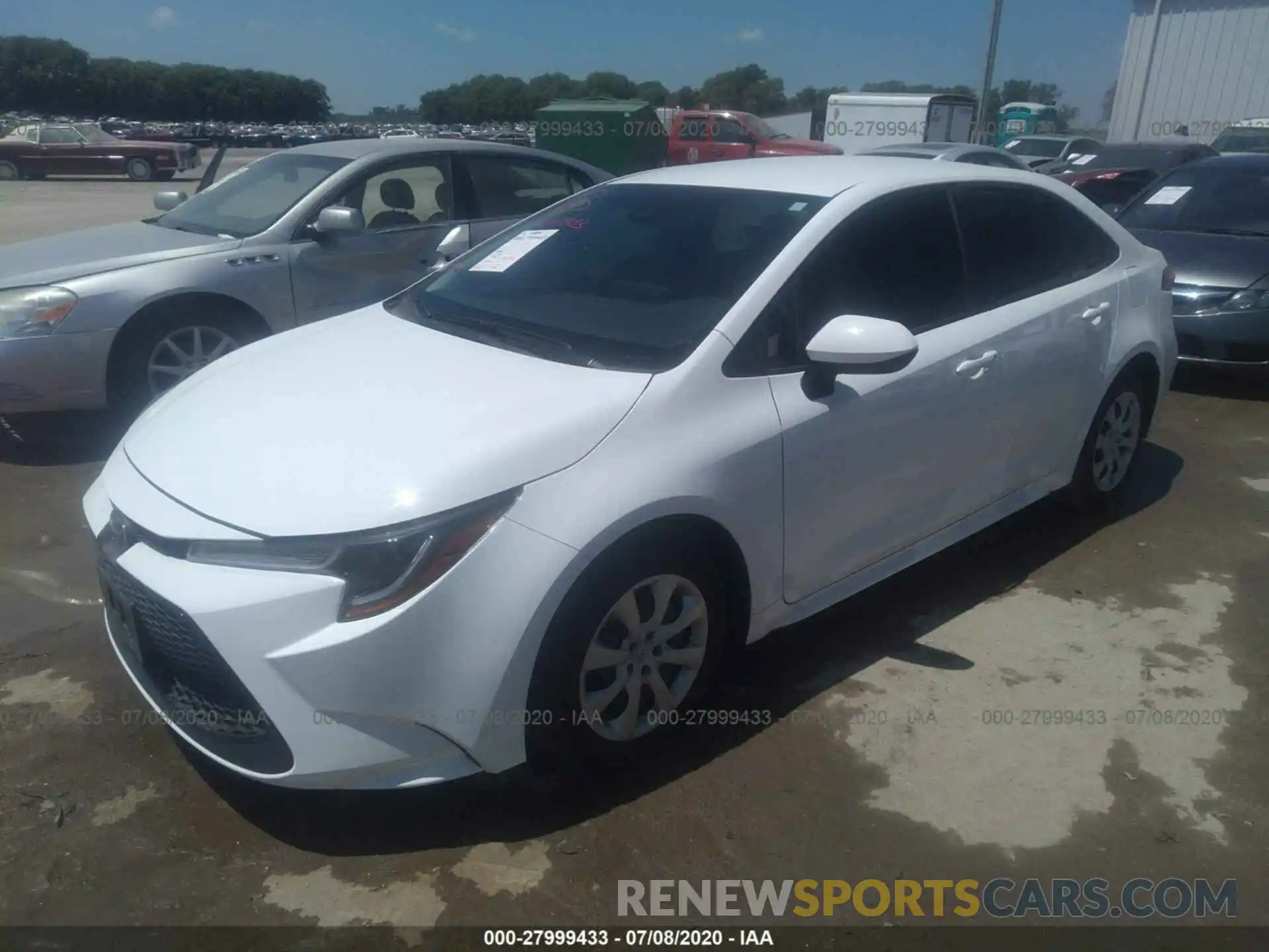 2 Photograph of a damaged car 5YFEPRAE8LP075488 TOYOTA COROLLA 2020