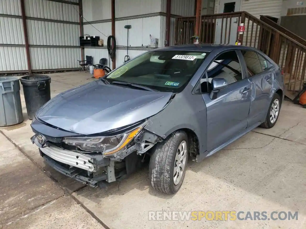 2 Photograph of a damaged car 5YFEPRAE8LP081033 TOYOTA COROLLA 2020