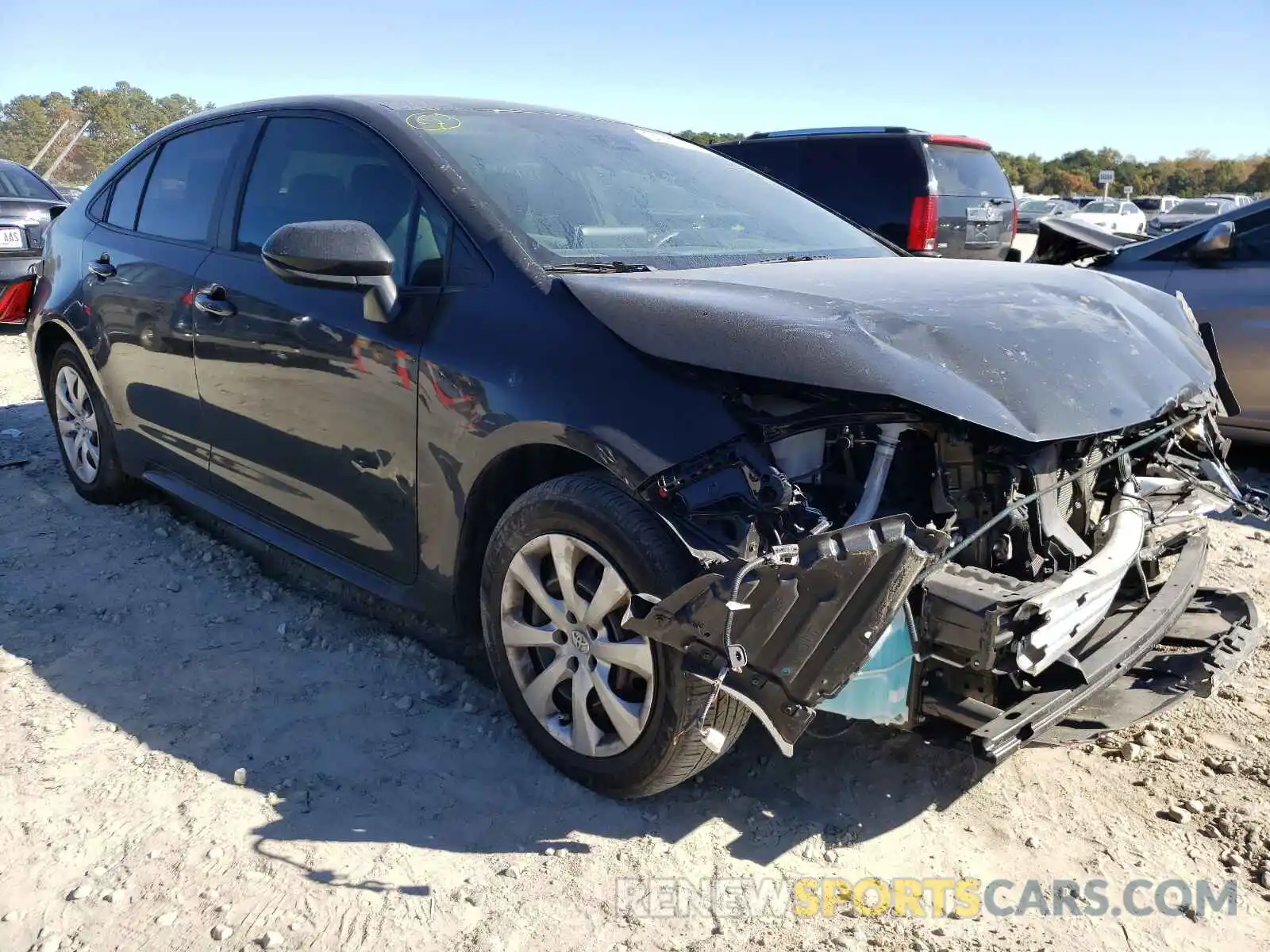 1 Photograph of a damaged car 5YFEPRAE8LP087754 TOYOTA COROLLA 2020