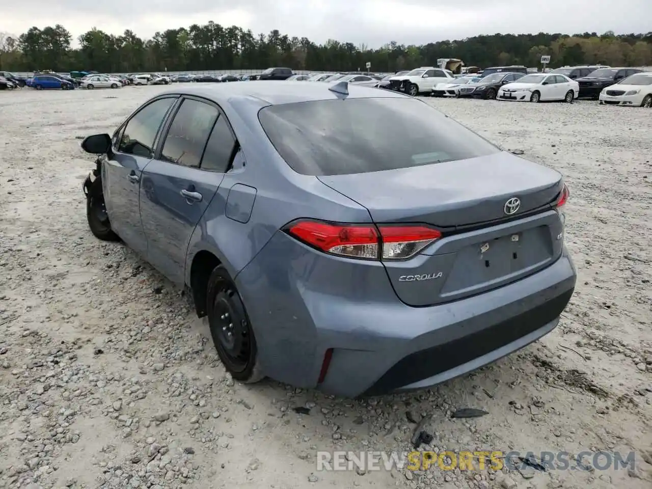 3 Photograph of a damaged car 5YFEPRAE8LP095756 TOYOTA COROLLA 2020