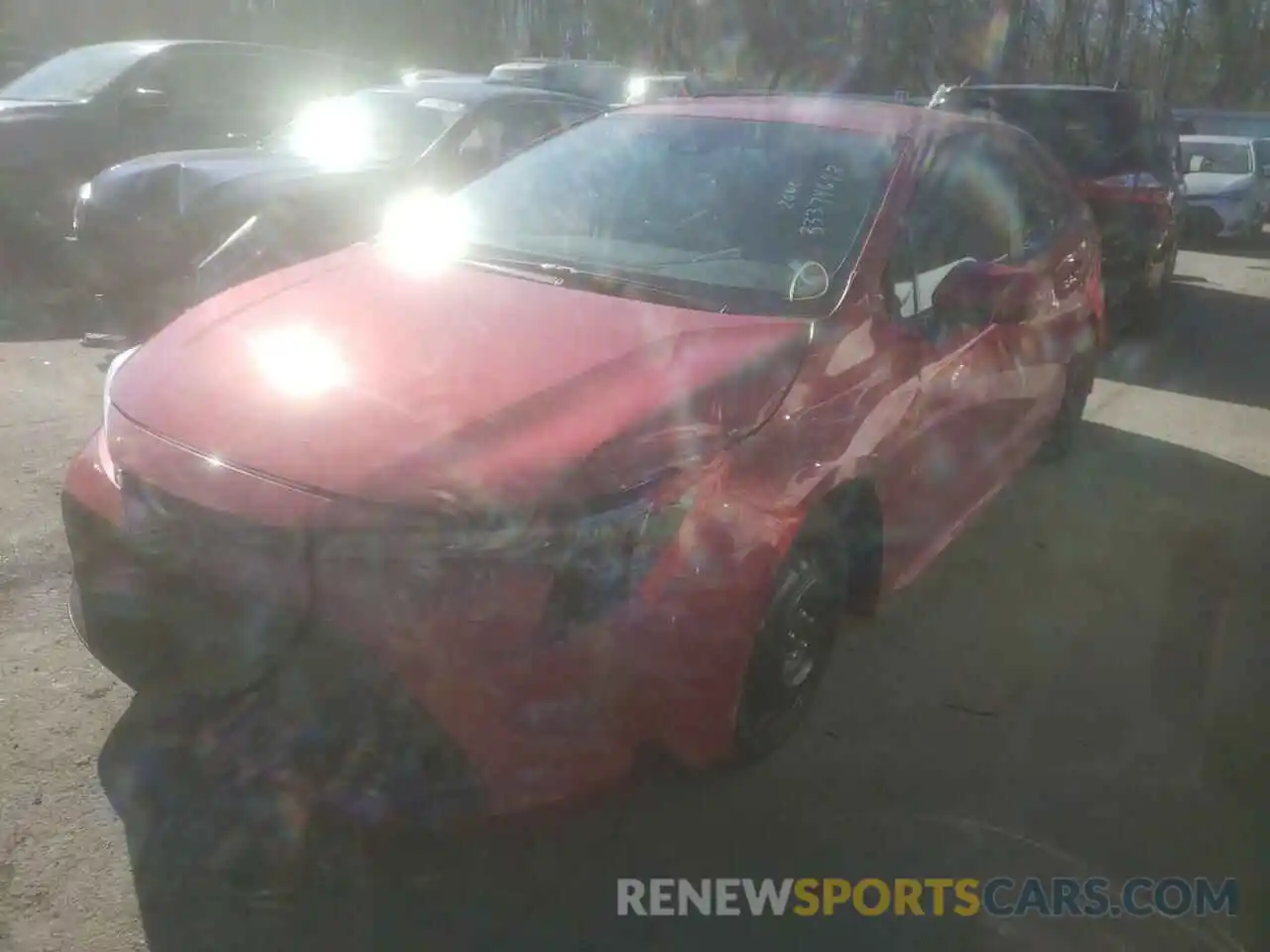 2 Photograph of a damaged car 5YFEPRAE8LP097118 TOYOTA COROLLA 2020