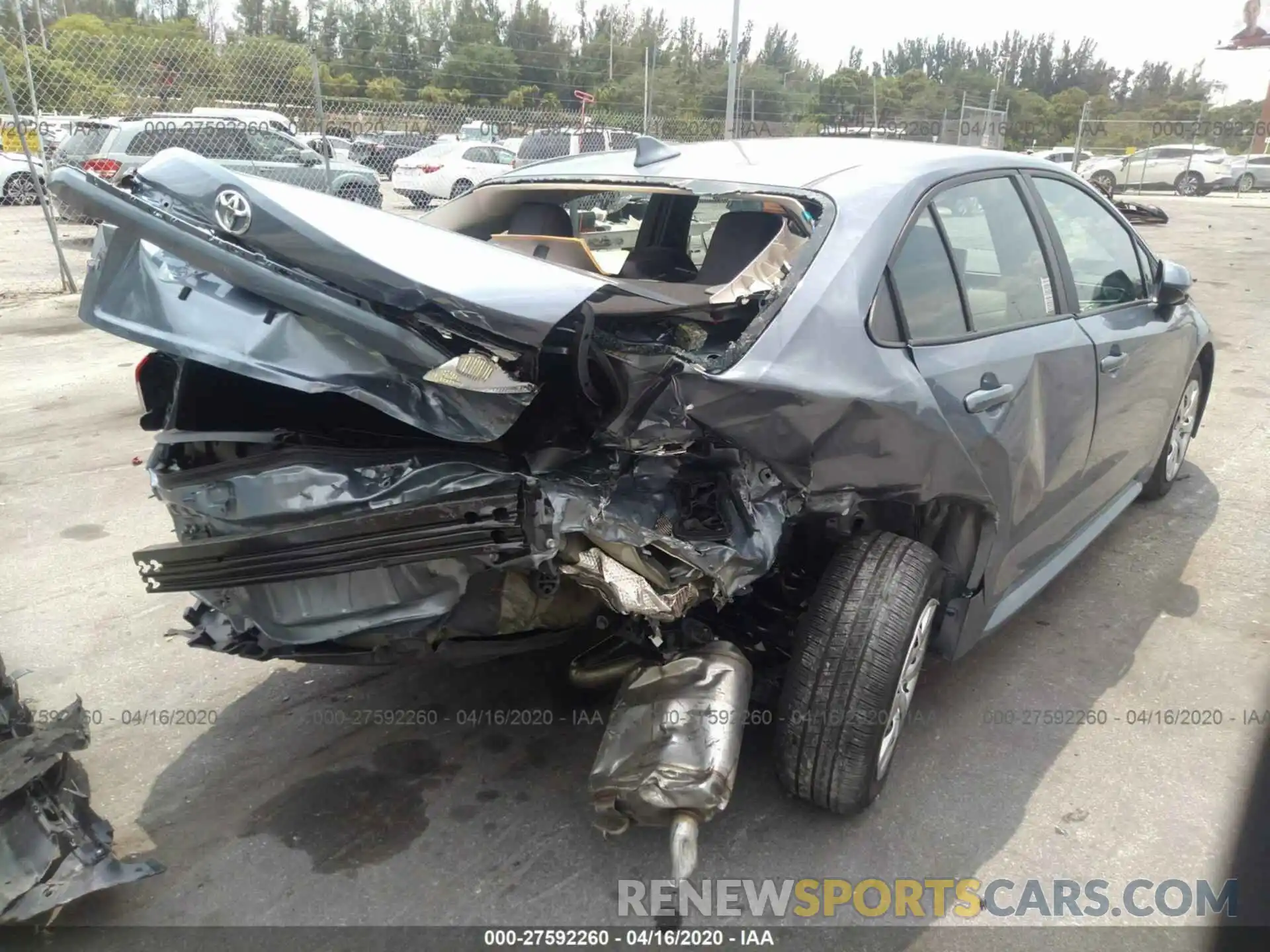 6 Photograph of a damaged car 5YFEPRAE8LP099869 TOYOTA COROLLA 2020