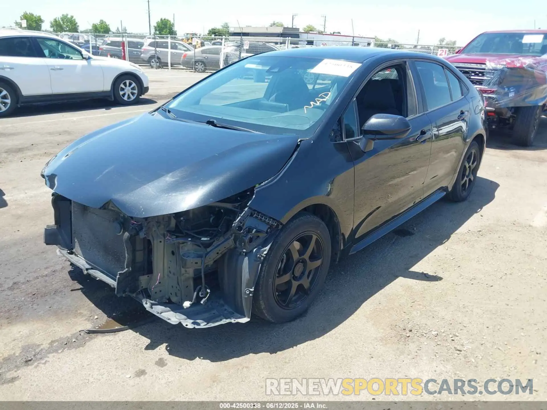 2 Photograph of a damaged car 5YFEPRAE8LP103189 TOYOTA COROLLA 2020