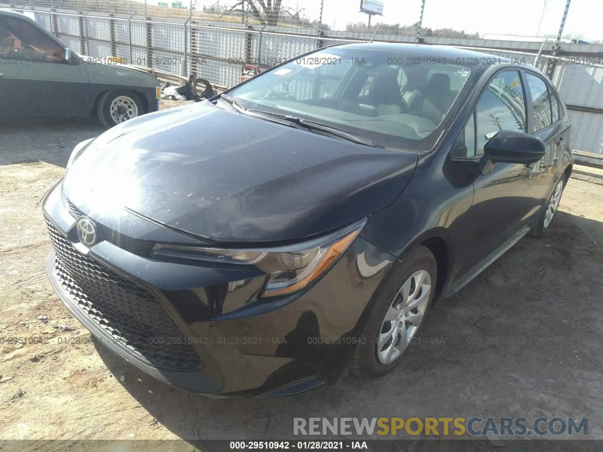 2 Photograph of a damaged car 5YFEPRAE8LP104021 TOYOTA COROLLA 2020