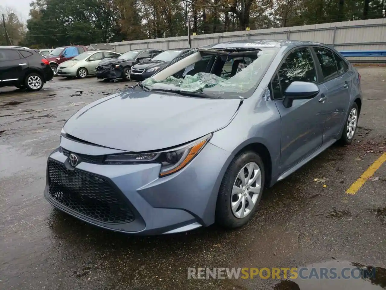 2 Photograph of a damaged car 5YFEPRAE8LP105587 TOYOTA COROLLA 2020