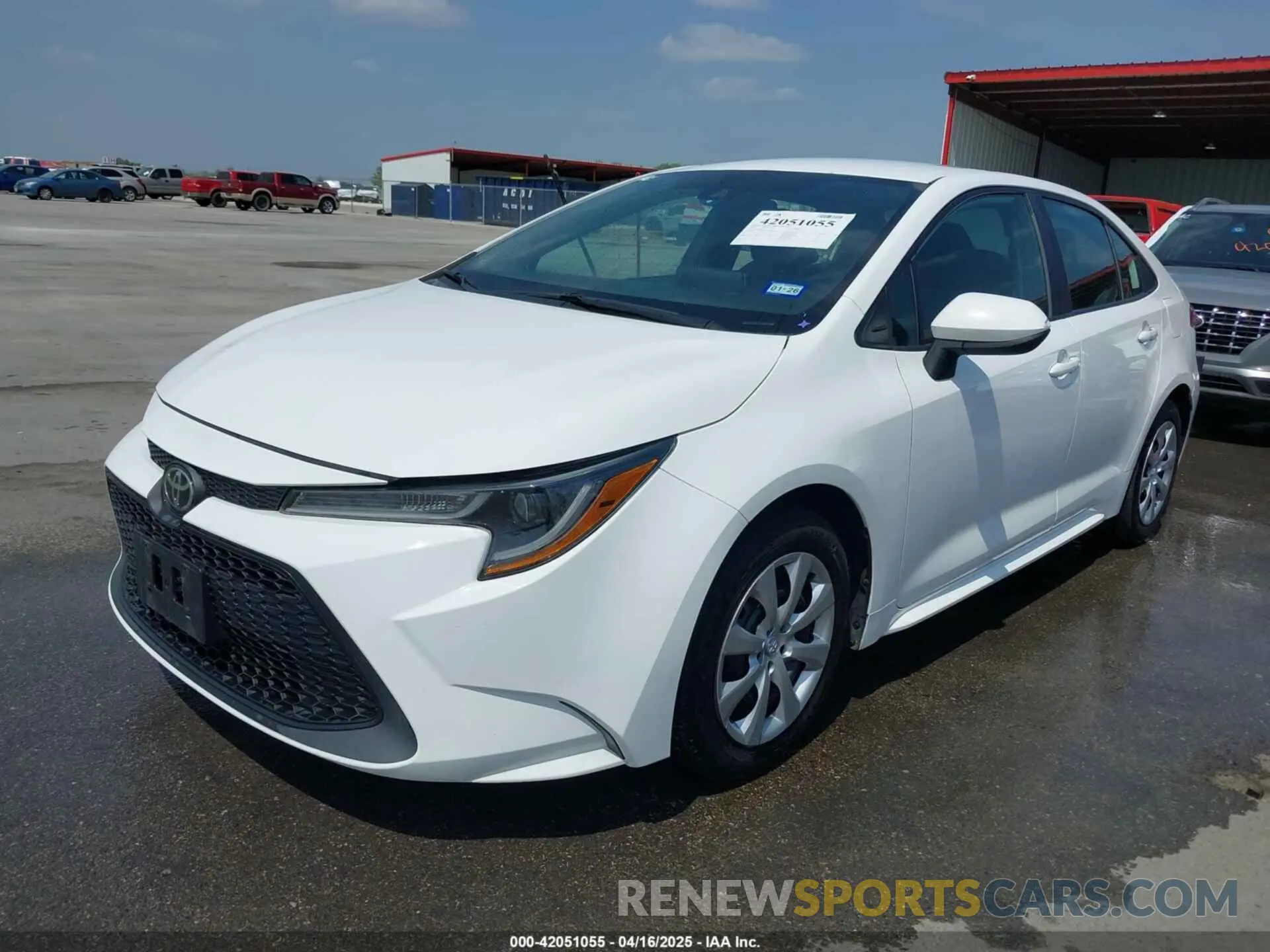 2 Photograph of a damaged car 5YFEPRAE8LP107260 TOYOTA COROLLA 2020