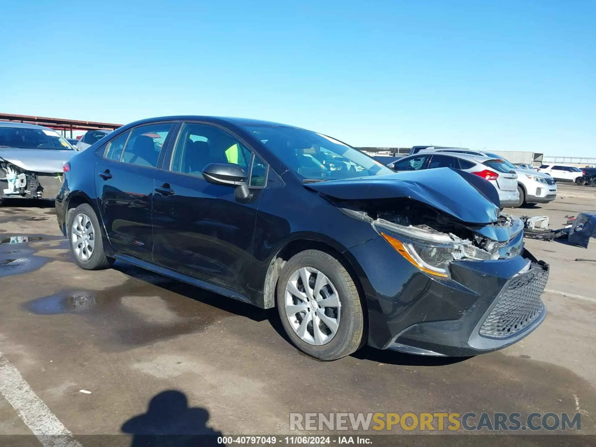 1 Photograph of a damaged car 5YFEPRAE8LP116542 TOYOTA COROLLA 2020
