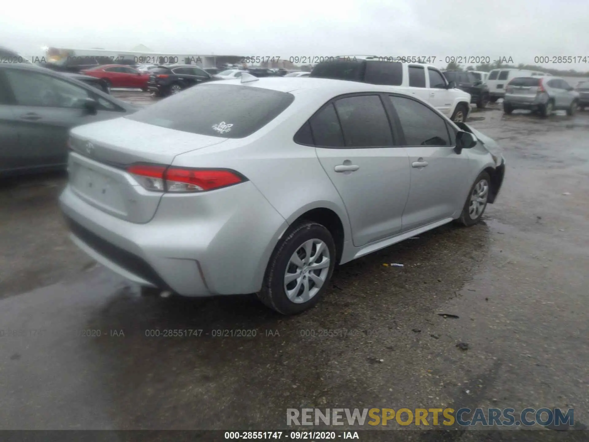 4 Photograph of a damaged car 5YFEPRAE8LP136516 TOYOTA COROLLA 2020