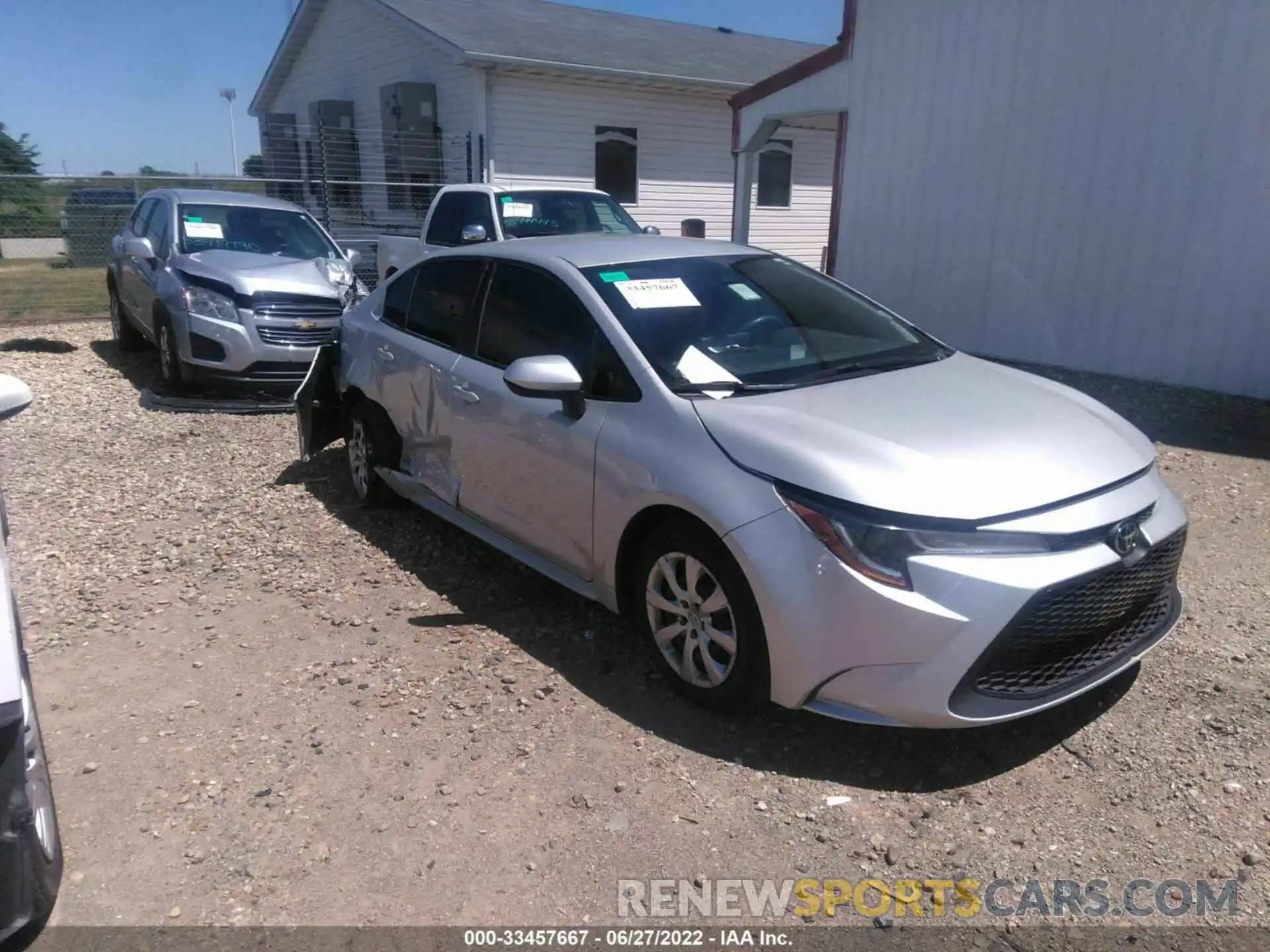 1 Photograph of a damaged car 5YFEPRAE9LP004977 TOYOTA COROLLA 2020