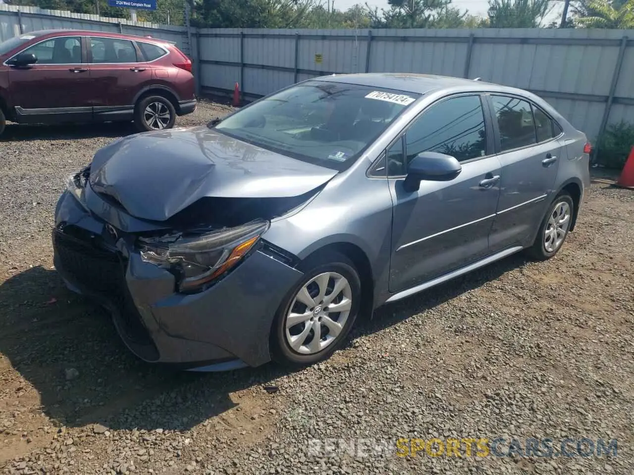 1 Photograph of a damaged car 5YFEPRAE9LP012920 TOYOTA COROLLA 2020