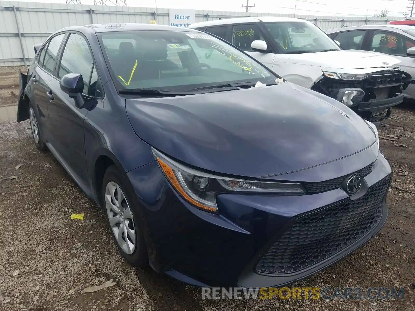 1 Photograph of a damaged car 5YFEPRAE9LP022220 TOYOTA COROLLA 2020