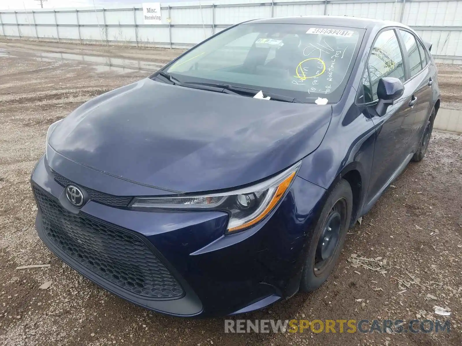 2 Photograph of a damaged car 5YFEPRAE9LP022220 TOYOTA COROLLA 2020