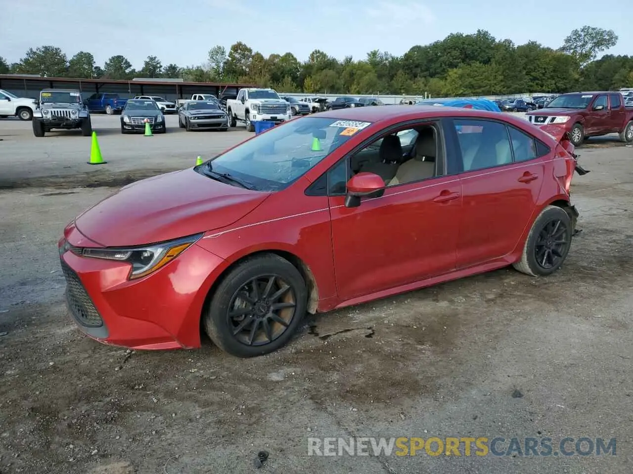 1 Photograph of a damaged car 5YFEPRAE9LP048350 TOYOTA COROLLA 2020