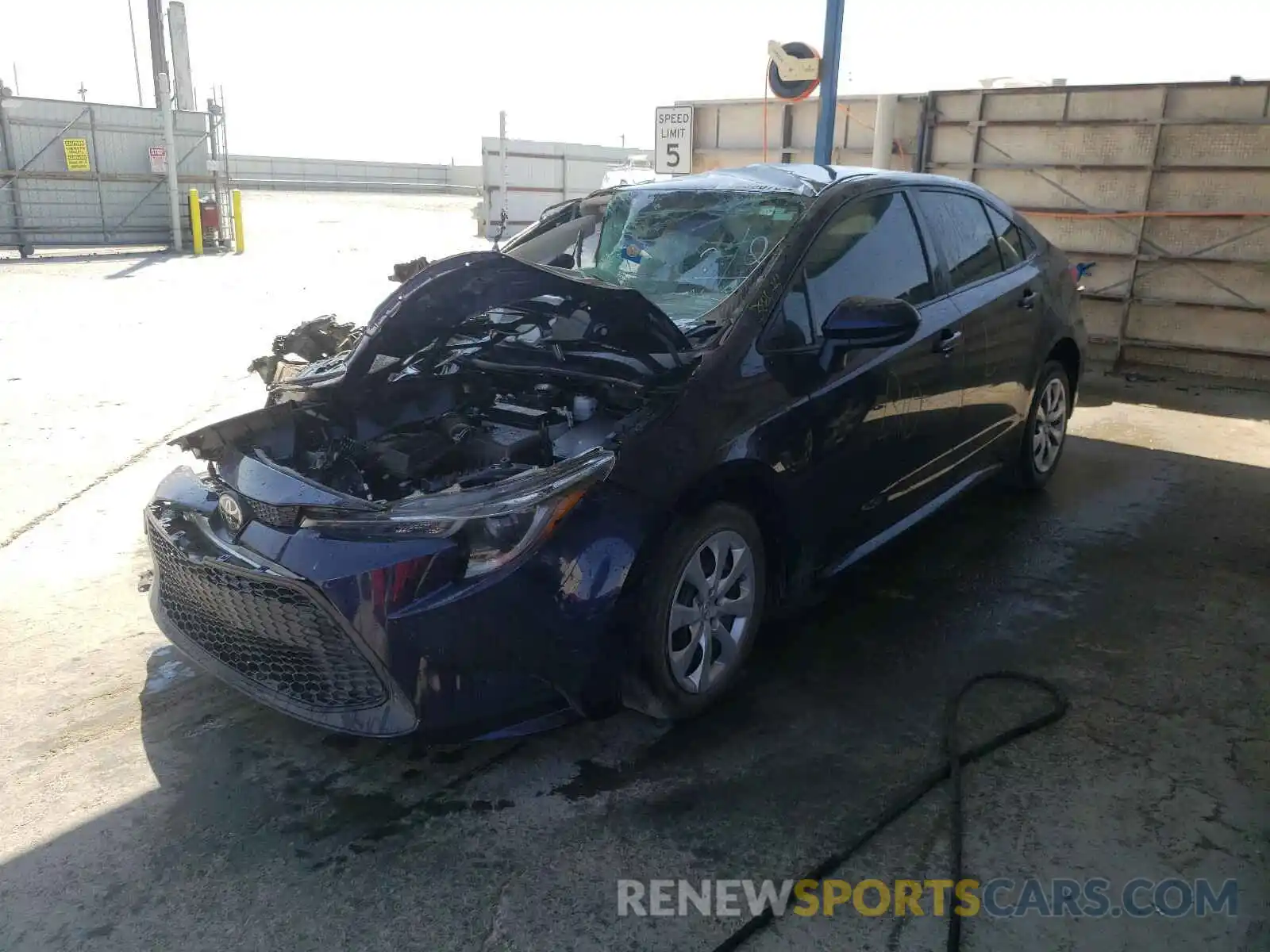 2 Photograph of a damaged car 5YFEPRAE9LP064726 TOYOTA COROLLA 2020