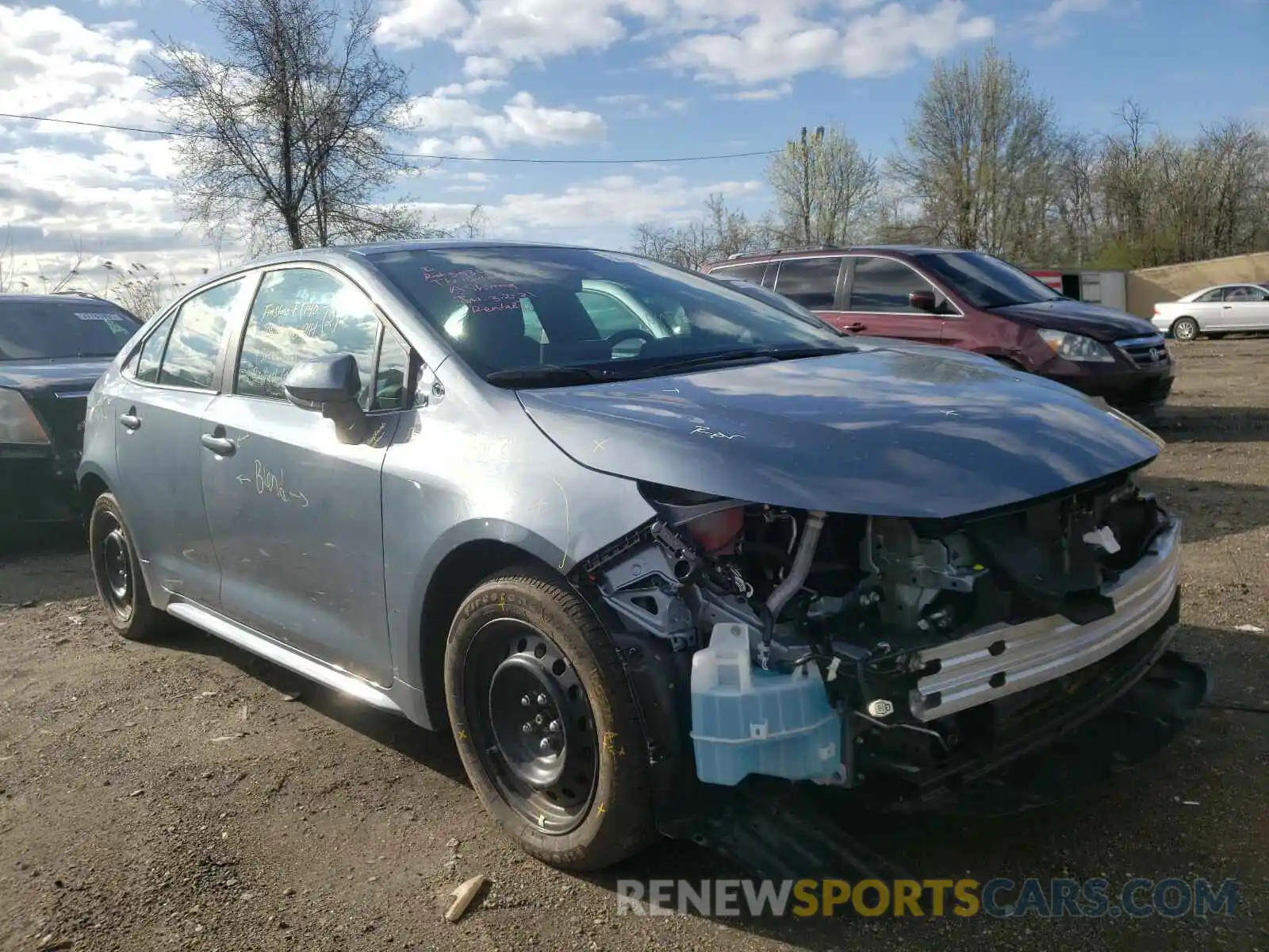 1 Photograph of a damaged car 5YFEPRAE9LP068484 TOYOTA COROLLA 2020