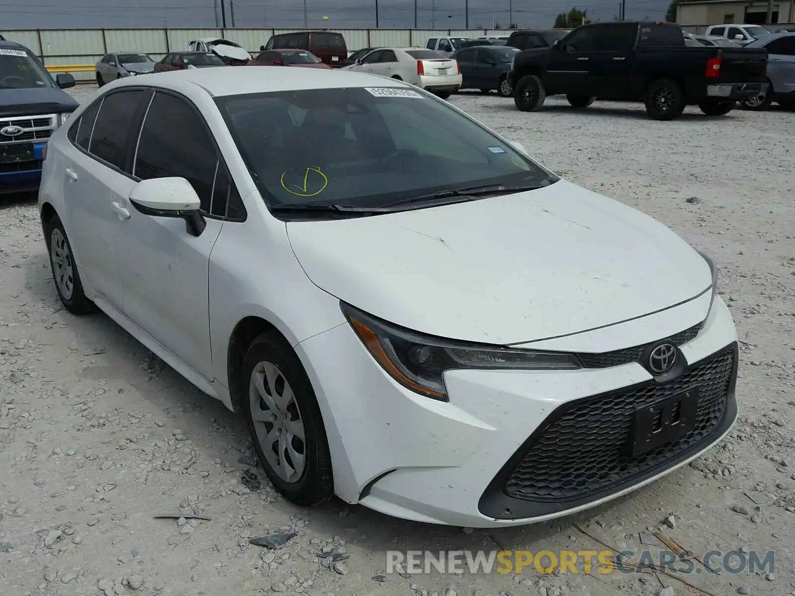 1 Photograph of a damaged car 5YFEPRAE9LP071918 TOYOTA COROLLA 2020