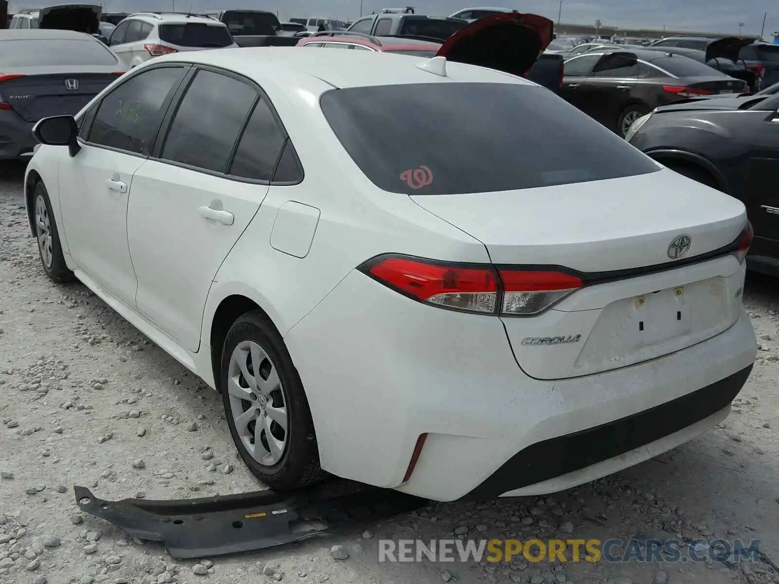 3 Photograph of a damaged car 5YFEPRAE9LP071918 TOYOTA COROLLA 2020