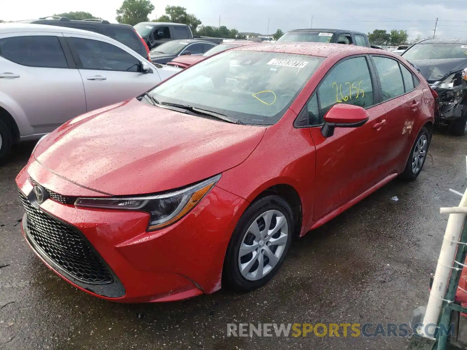 2 Photograph of a damaged car 5YFEPRAE9LP076651 TOYOTA COROLLA 2020