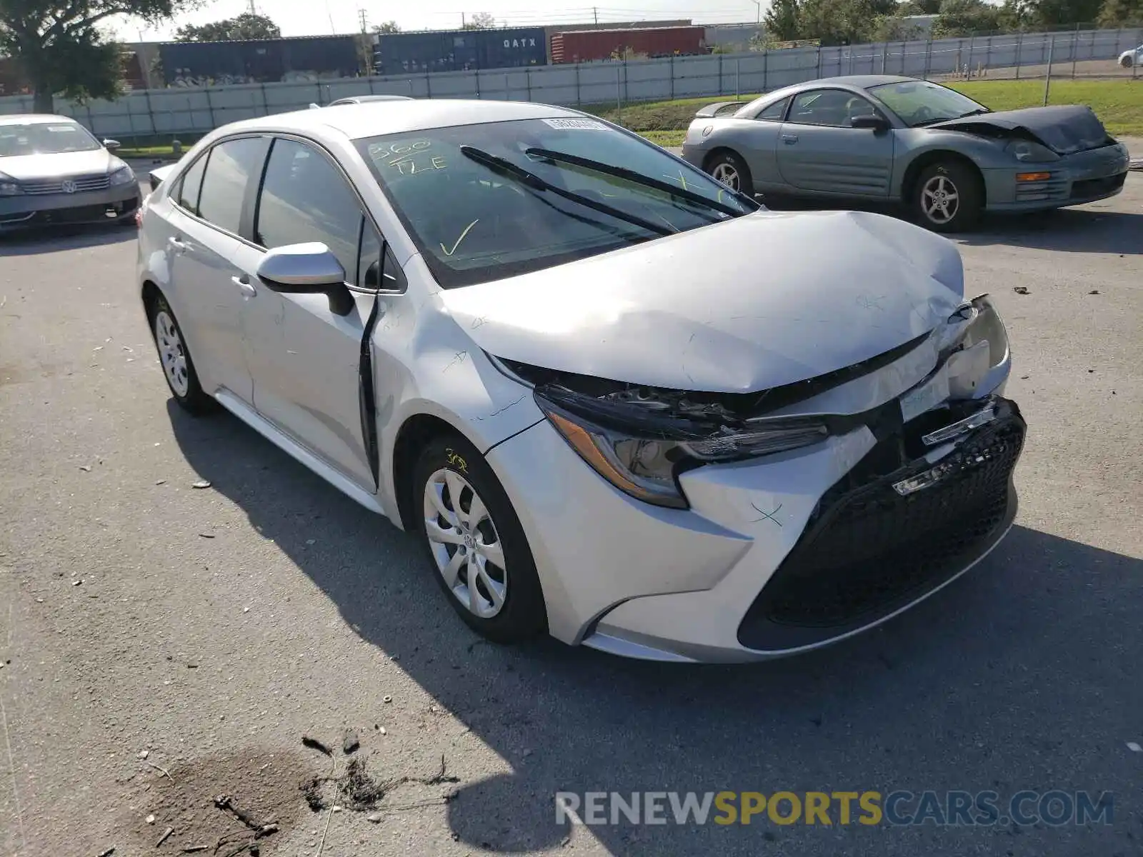 1 Photograph of a damaged car 5YFEPRAE9LP084538 TOYOTA COROLLA 2020