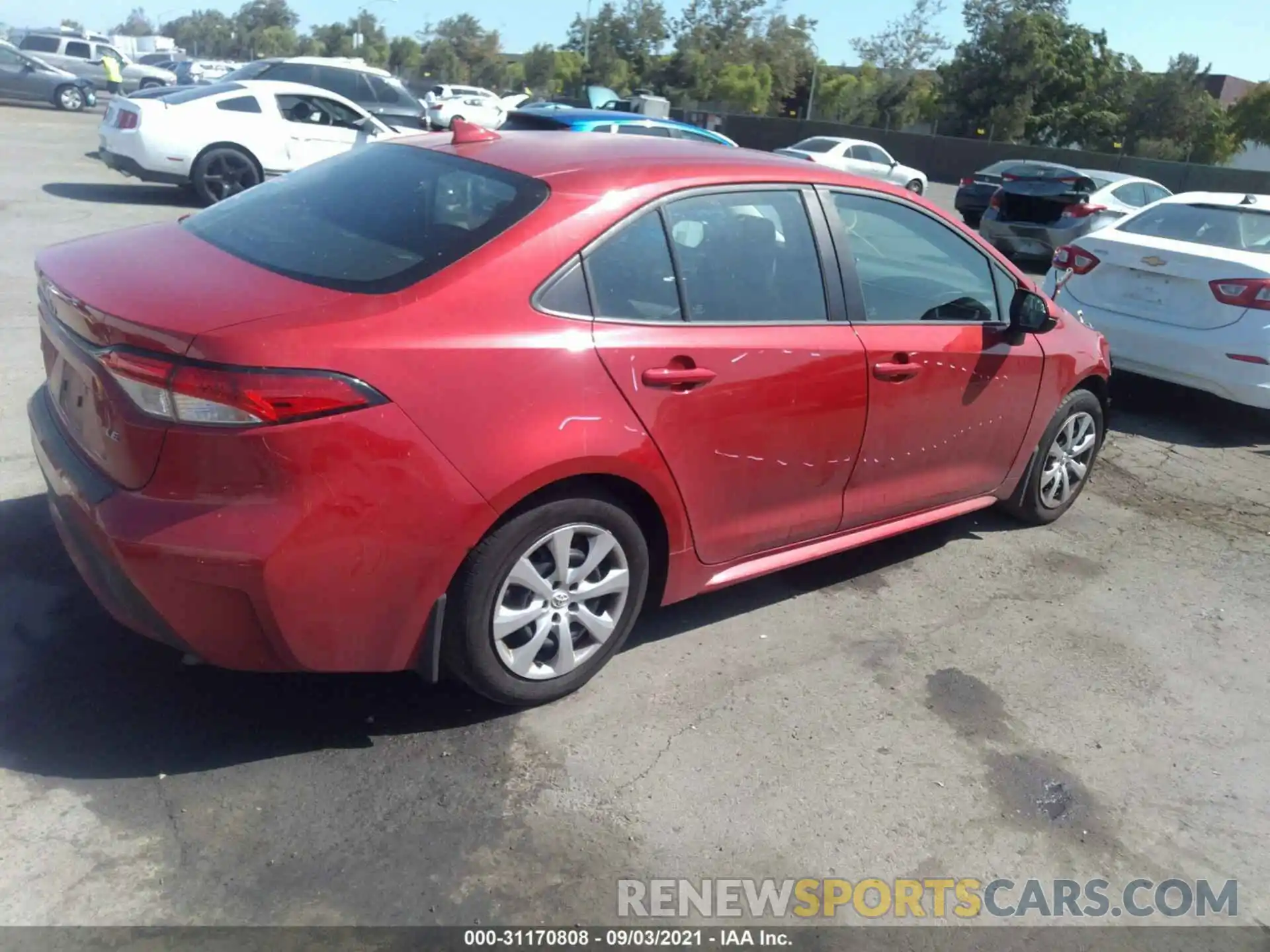 4 Photograph of a damaged car 5YFEPRAE9LP085124 TOYOTA COROLLA 2020