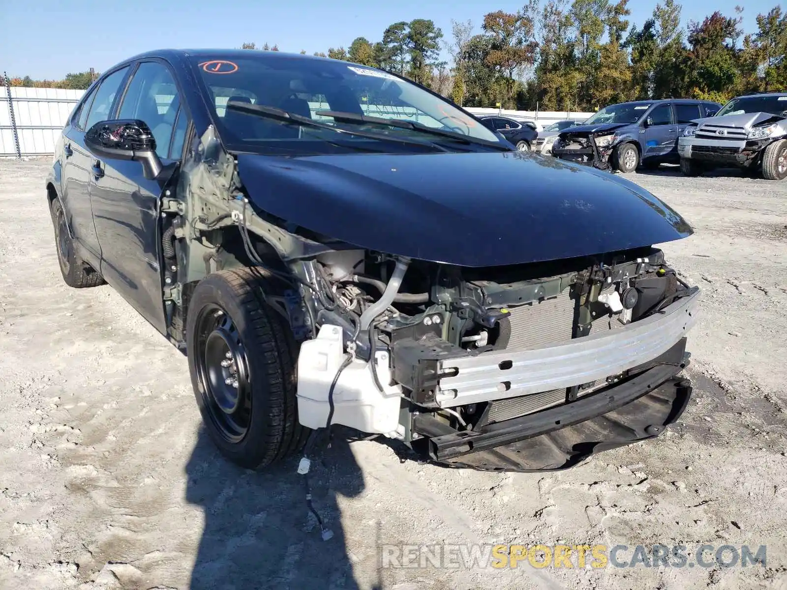 1 Photograph of a damaged car 5YFEPRAE9LP087777 TOYOTA COROLLA 2020