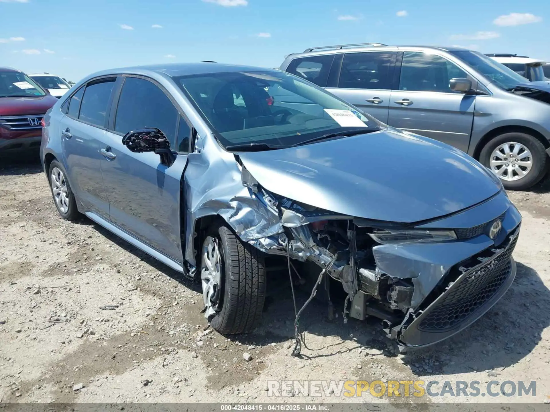 1 Photograph of a damaged car 5YFEPRAE9LP088959 TOYOTA COROLLA 2020