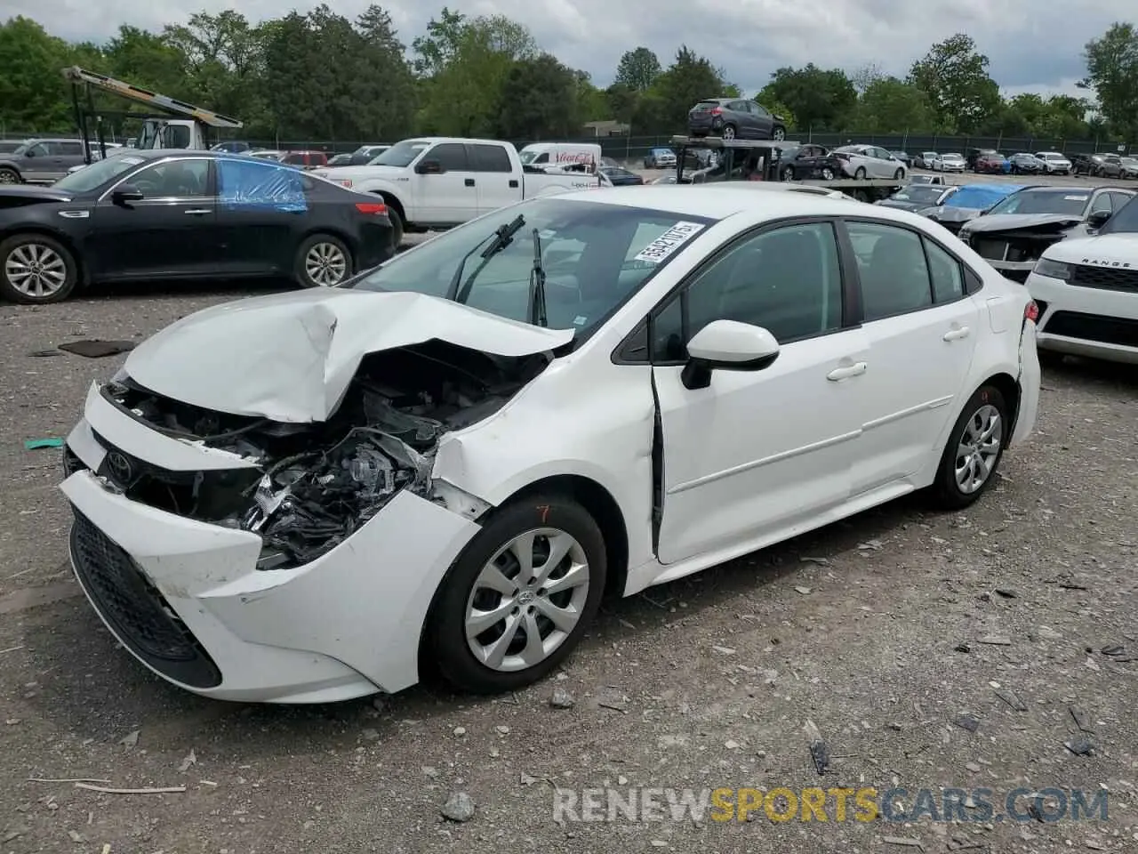 1 Photograph of a damaged car 5YFEPRAE9LP107526 TOYOTA COROLLA 2020