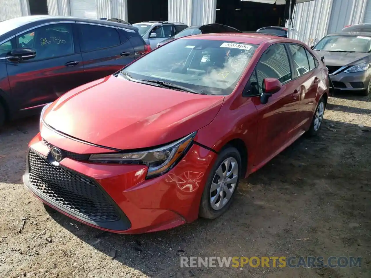 2 Photograph of a damaged car 5YFEPRAE9LP115710 TOYOTA COROLLA 2020